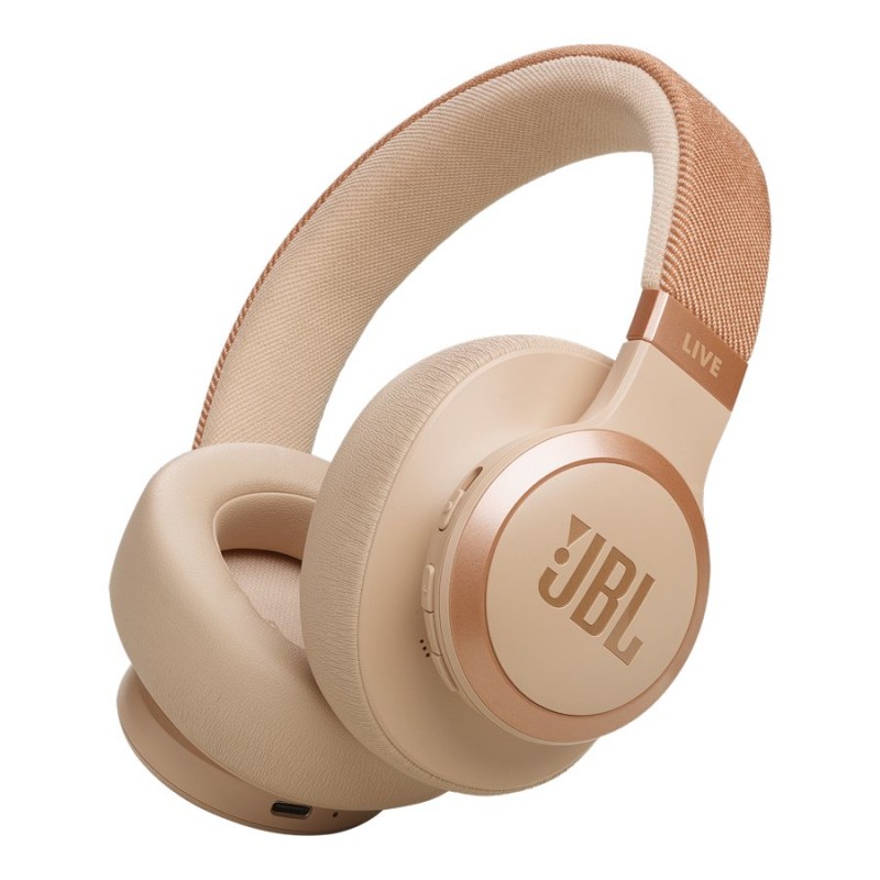 JBL LIVE 770NC Wireless Headphones - Sand - JBLLIVE770NCSATAM