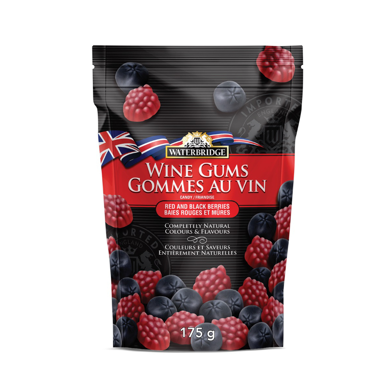 Waterbridge Wine Gums - Red and Black Berries - 175g