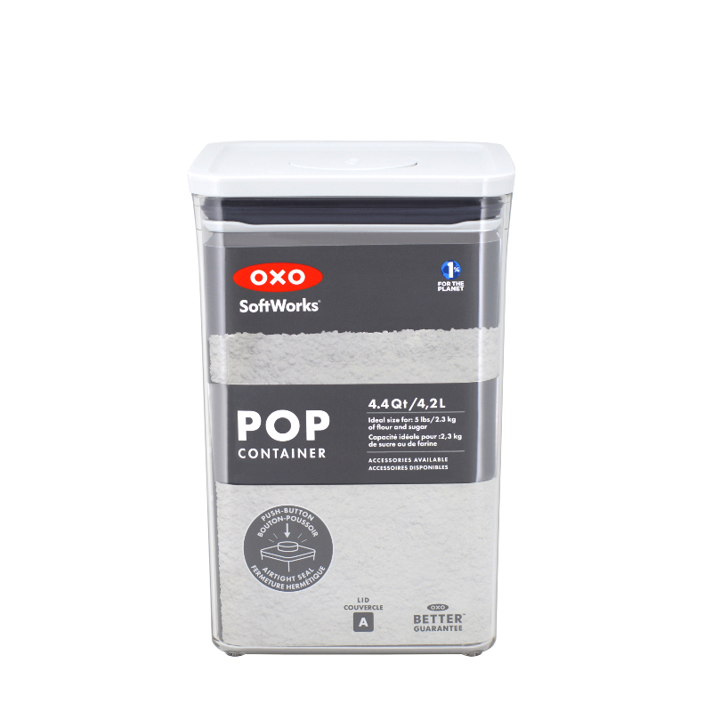 OXO Softworks Pop 2 Big Square Storage Container - Medium - 4.4Qt / 4.2L