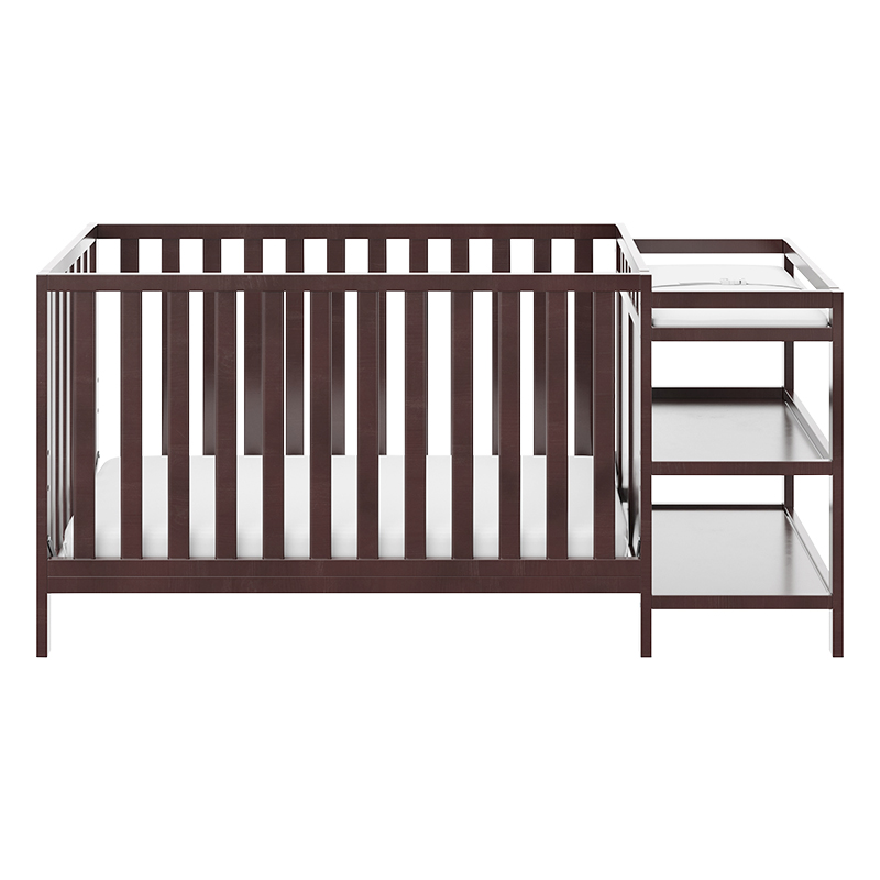 Storkcraft Pacific 4 In 1 Convertible Crib And Changer Espresso