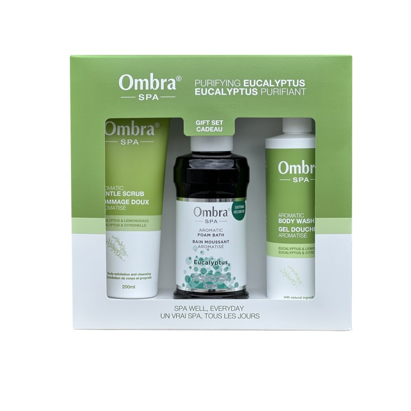 Ombra Spa Bath Gift Set - Purifying Eucalyptus - 3 piece