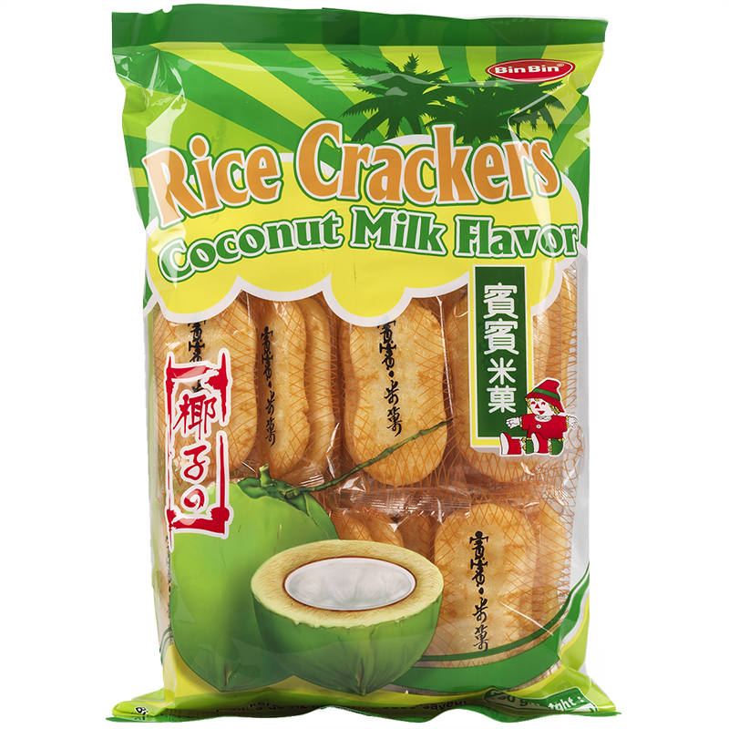 Bin Bin Rice Cracker - Coconut - 150g | London Drugs