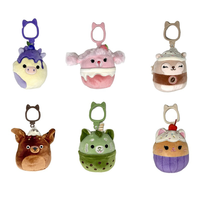 Squishmallows Clips Hybrid Sweets Plush Toys - Assorted - 3.5 Inch - 4 x 3.5 x 2 Inches