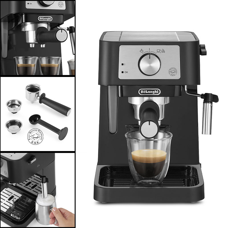 DeLonghi Stilosa Manual Espresso Machine, Latte Cappuccino Maker