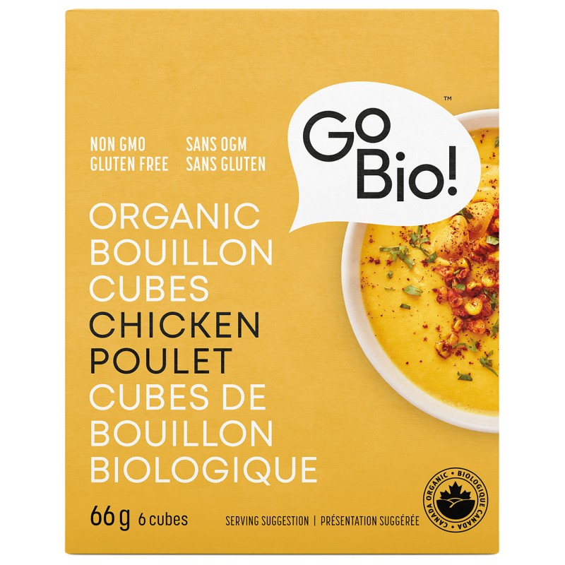 Go Bio! Gobio Organic Chicken Bouillon Cubes - 66g