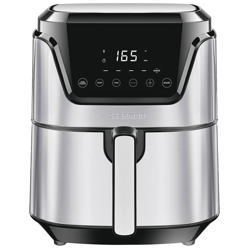 Chefman Digital Air Fryer - 4.5Qt - Stainless Steel - RJ38-SQ-45T ...