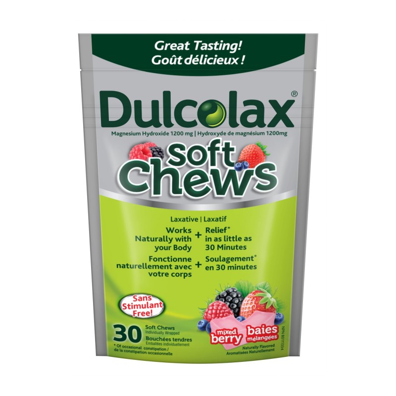 Dulcolax Soft Chews Laxatives - Mixed Berries - 30's