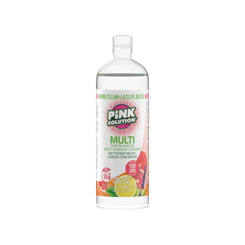 Pink Solution Concentrate MultiSurface Cleaner Fresh Citrus 500ml