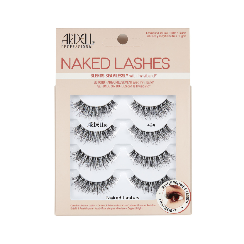 Ardell Professional Naked False Lashes - 424 Black - 4 pairs