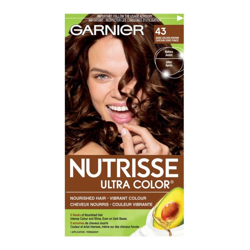 Garnier Nutrisse Ultra Color Permanent Hair Colour 43 Dark Golden Brown