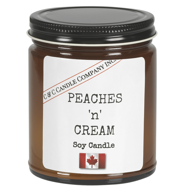 C&C Soy Jar Candle - Peaches 'N Cream - 9oz