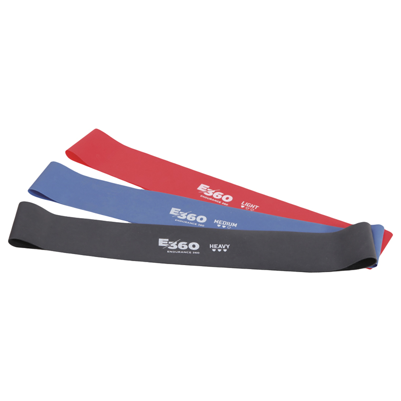 E360 Resistance Bands - Assorted - 3 Pack