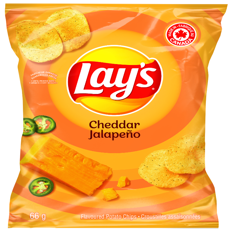 Lay's Potato Chips - Cheddar Jalapeno - 66g