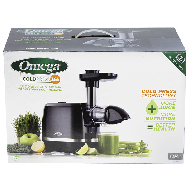 Omega Cold Press 365 Juicer - Black - H3000D