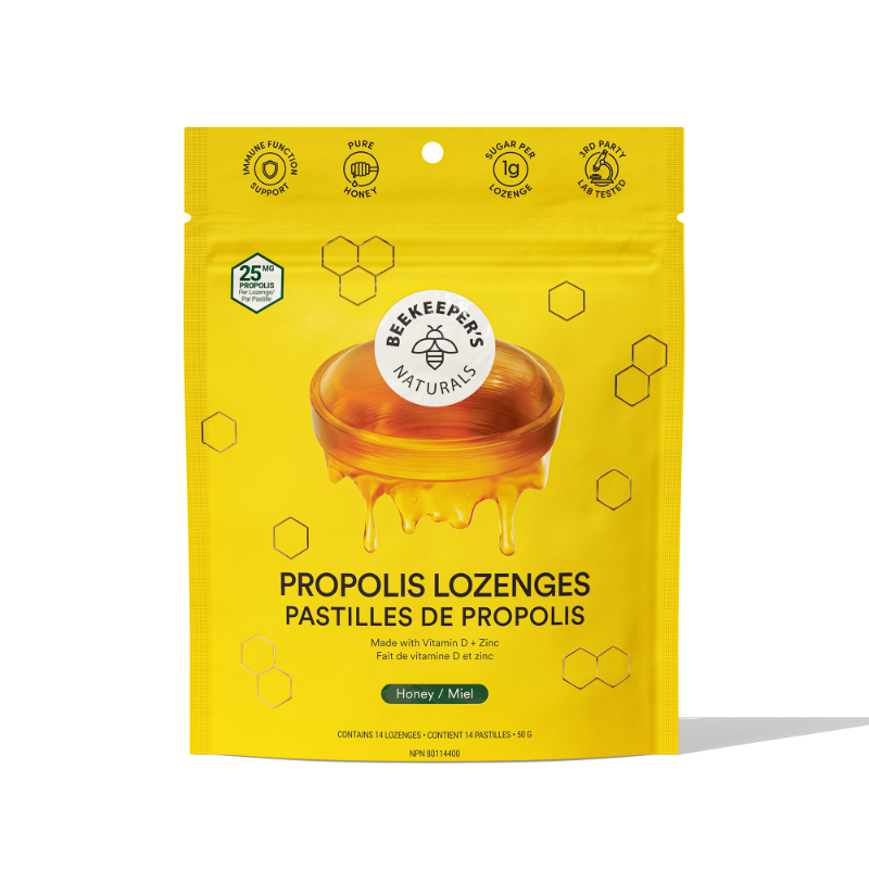 Beekeeper's Naturals Propolis Lozenges Honey - 20s