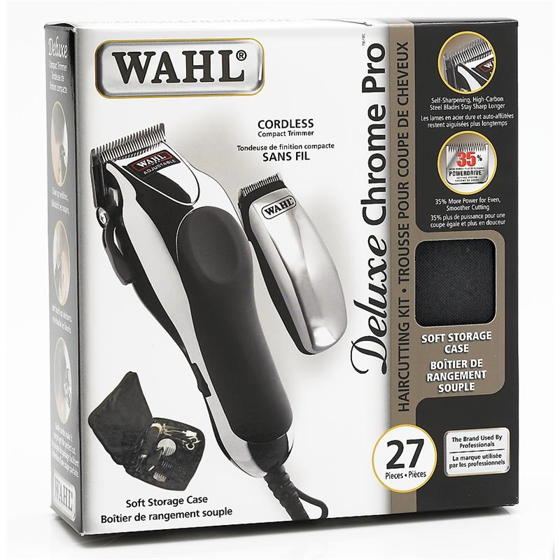 wahl deluxe chrome pro haircutting kit