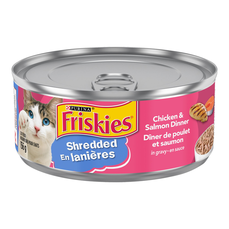 Friskies Wet Cat Food - Shredded Chicken & Salmon Dinner ...