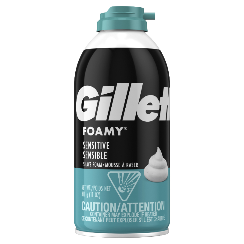 Gillette Foamy Shaving Cream Sensitive Skin 311g London Drugs