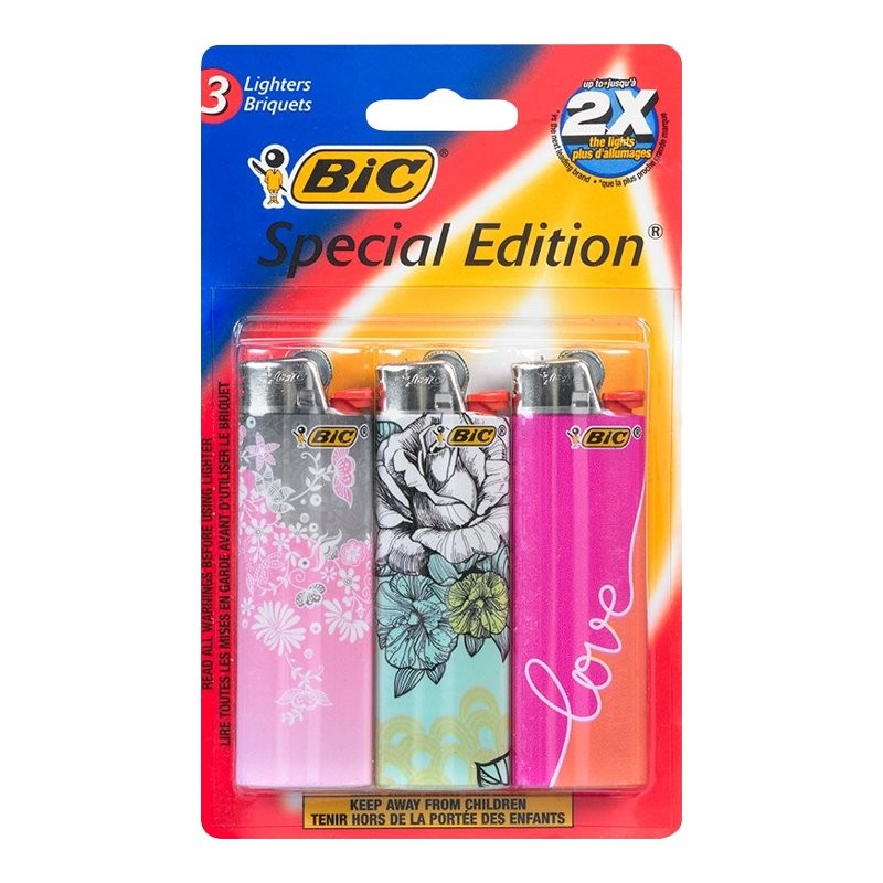 BIC Special Edition Fashion Lighters - Multicolour - 3's