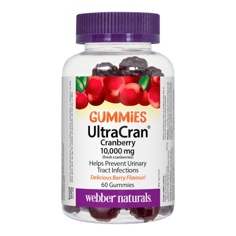 Webber Naturals UltraCran Cranberry Gummies - 10000mg - 60's