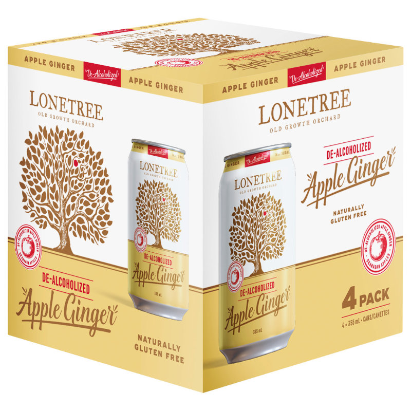 Lonetree Apple Ginger Cider - 4x355ml