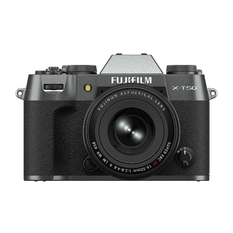 Fujifilm X Series X-T50 Mirrorless Digital Camera with XF 16-50mm R LM WR Lens - Charcoal Silver - 600024065