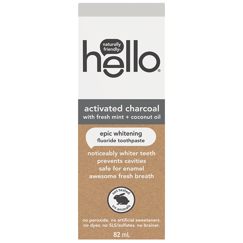 hello activated charcoal with coconut oil toothpaste