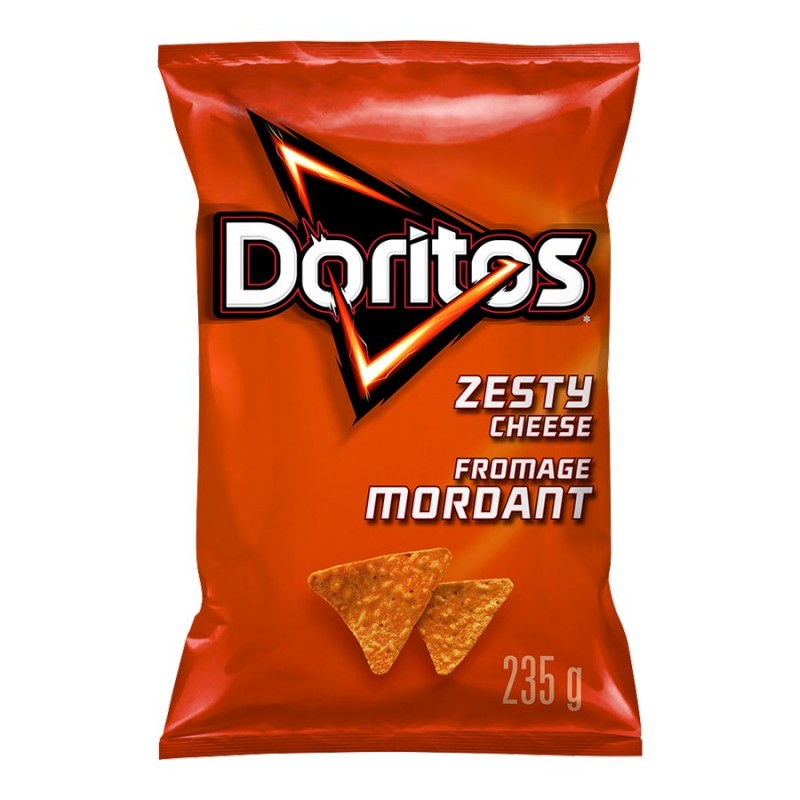 Doritos Tortilla Chips - Zesty Cheese - 235g