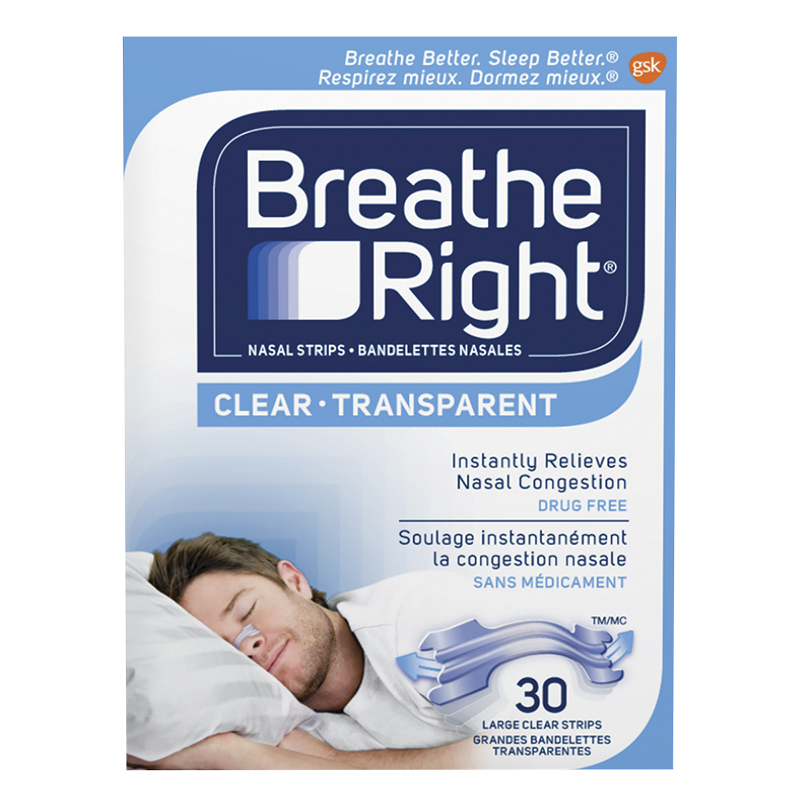 BREATHE-RIGHT STRIPS CLEAR 30 picture