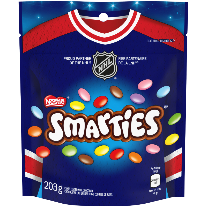 Nestle Smarties Candy Coated Milk Chocolate Pouch - 203g