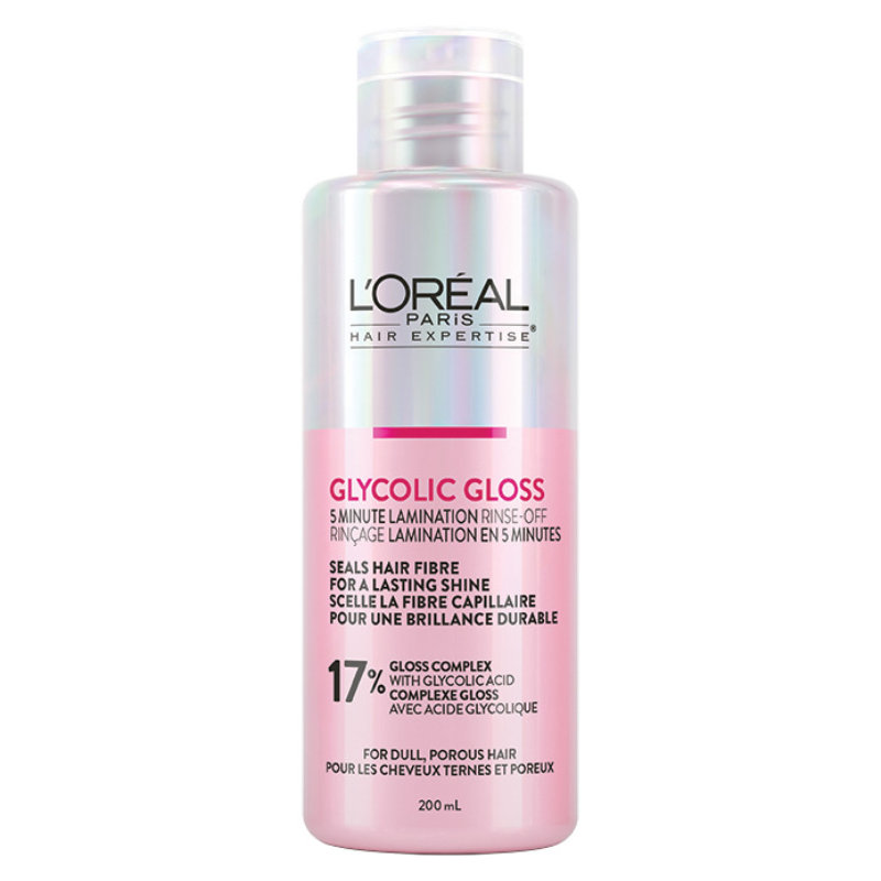 L'Oreal Paris Hair Expertise Glycolic Gloss Rinse-Off Gloss Injection - 200ml