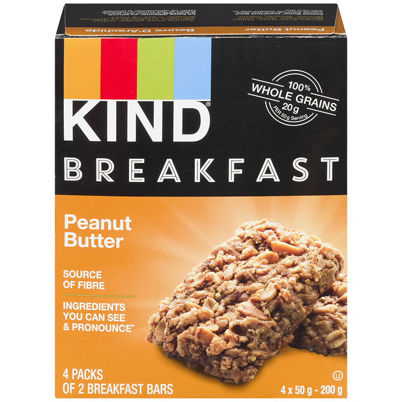 Kind Breakfast Bar - Peanut Butter - 4x50g