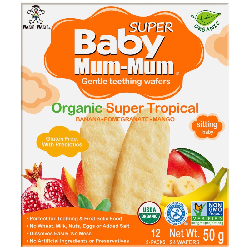 Baby Mum-Mum Rice Rusks - Organic Super Tropical - 50g