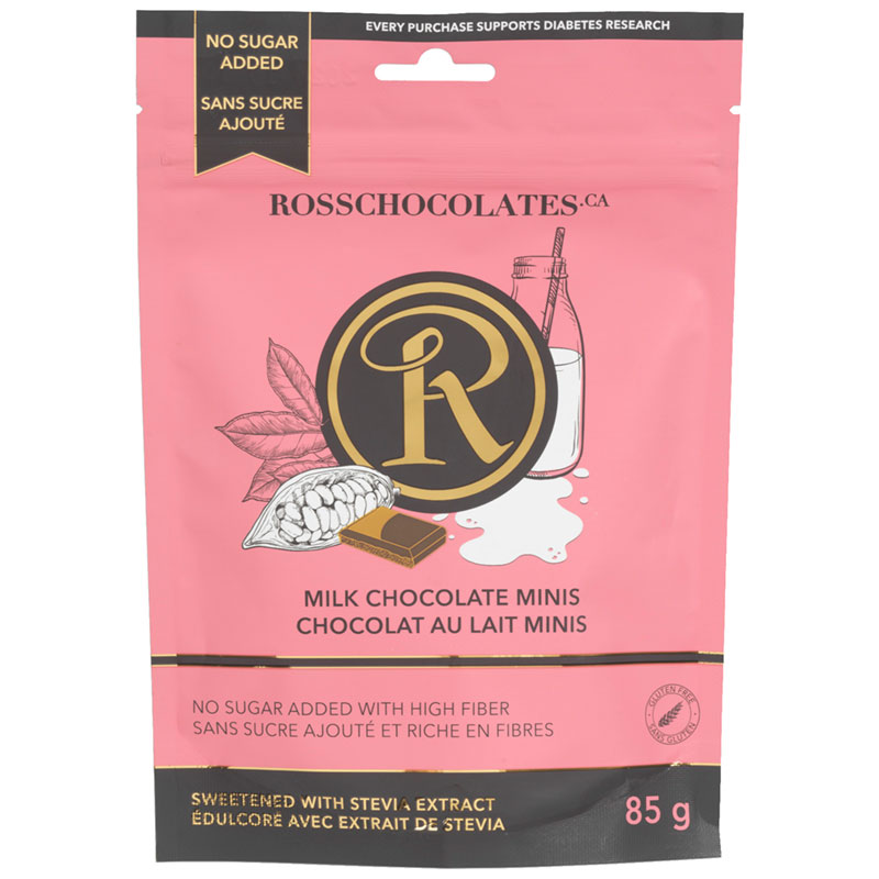 Ross Stevia Pouch Milk Chocolate Minis - 85g