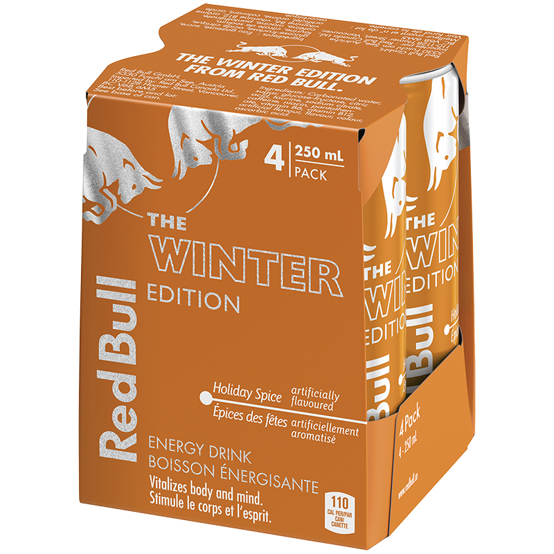 Red Bull The Winter Edition Energy Drink Holiday Spice 4x250ml