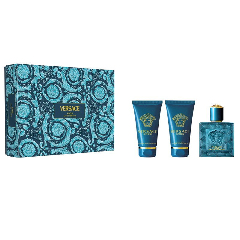 Versace Eros Gift Set for Men - 3 Piece