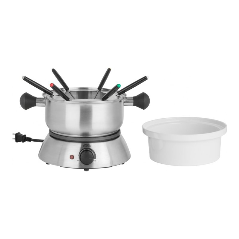 Trudeau Maison Dido Fondue Pot - 2.4 qt - Stainless Steel - 0539336