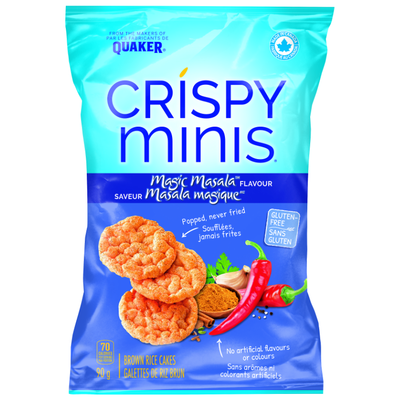 Quaker Crispy Minis Brown Rice Cakes - Magic Masala - 100g