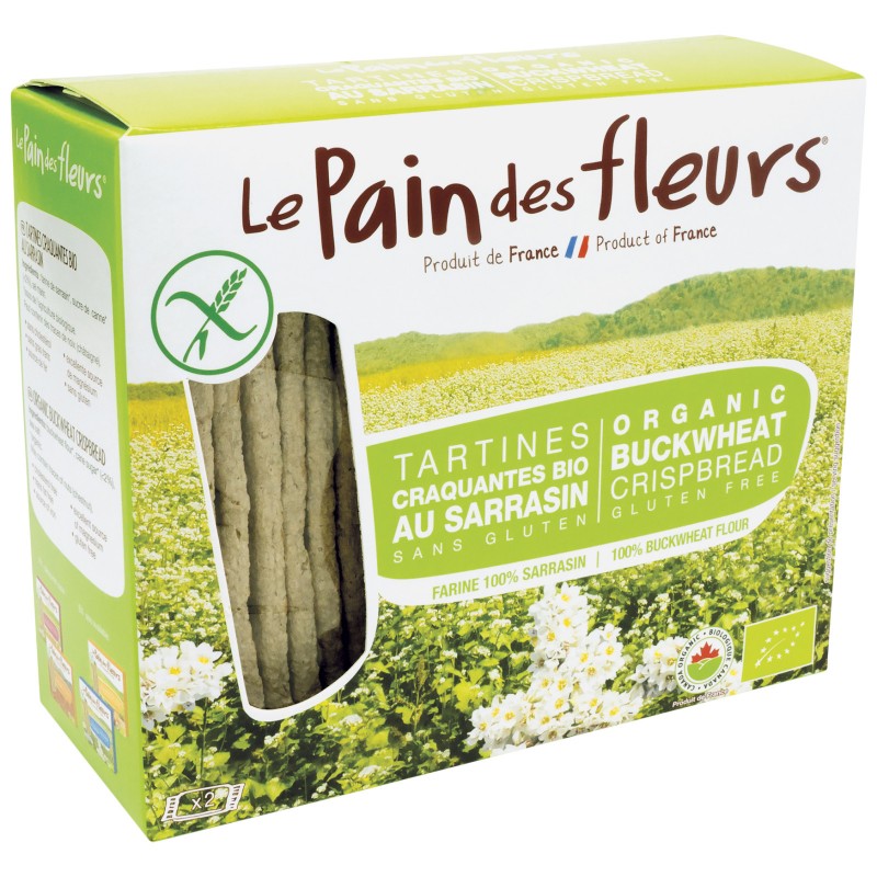 Le Pain Des Fleurs - Crispbread Buckwheat - Case of 6-5.3 oz., 6 Pack/ 5.3  Ounce. - Foods Co.