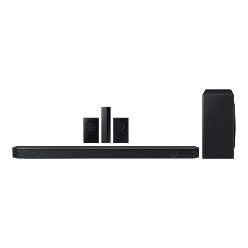 Samsung HW-Q910D 520W 9.1.2-ch Soundbar System with Wireless Subwoofer - Titan Black - HW-Q910D/ZC