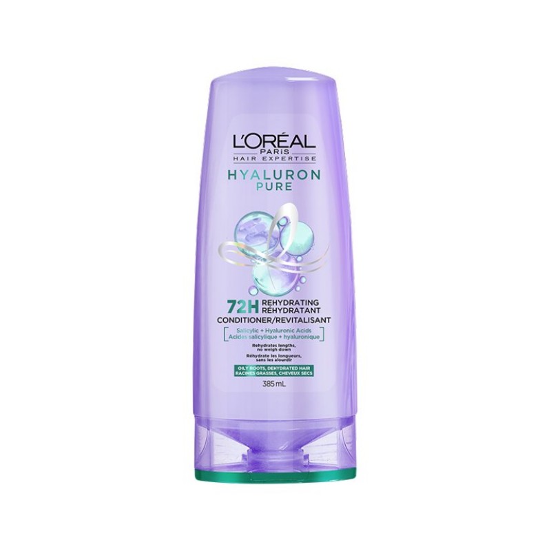 L'Oreal Paris Hair Expertise Hyaluron Pure 72H Rehydrating Conditioner - 385ml