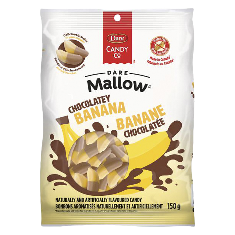 Dare Real Mallow Marshmallows Candy - Chocolatey Banana - 150g