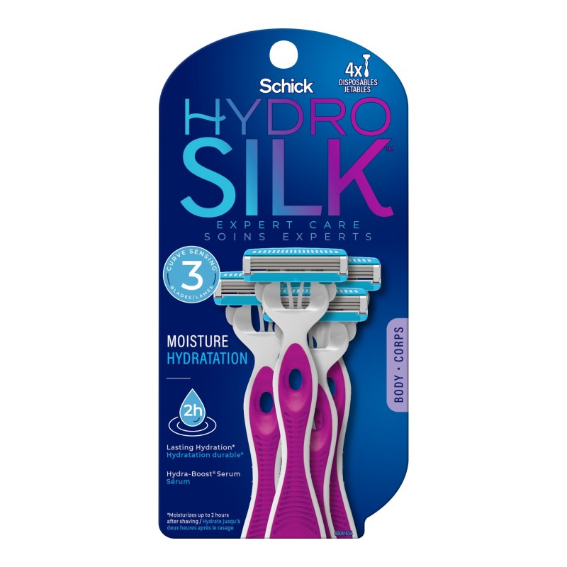 Schick Hydro Silk Disposable Razors - 3 blades - 4's