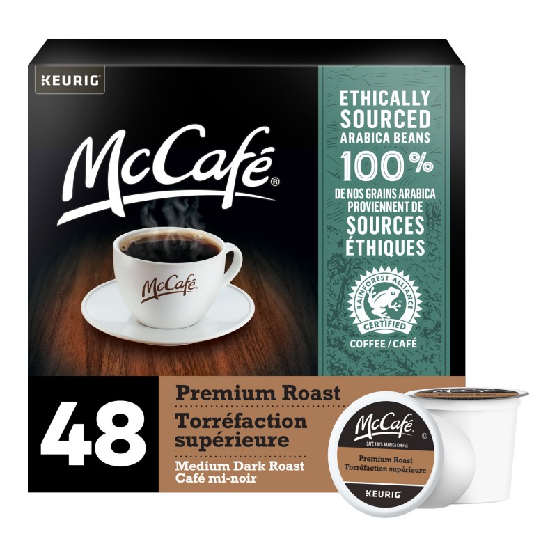 McCafe Premium Medium Dark Roast K-Cup Coffee Pods - 48's