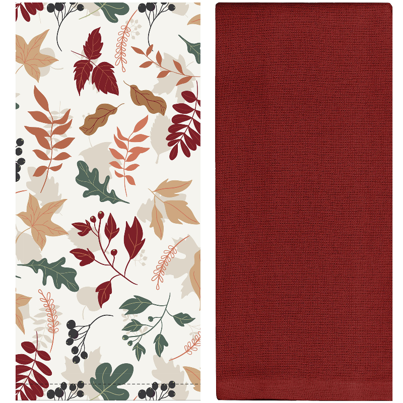 Boutique Kitchen Towel Set - Leaves