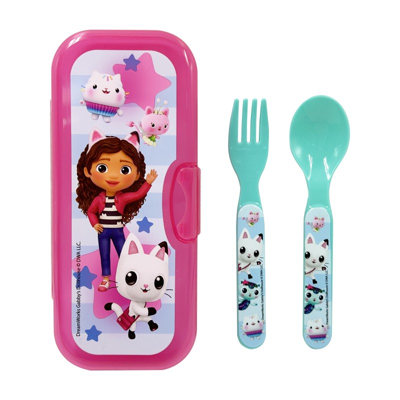 Gabby's Dollhouse Travel Cutlery Set - 3 piece