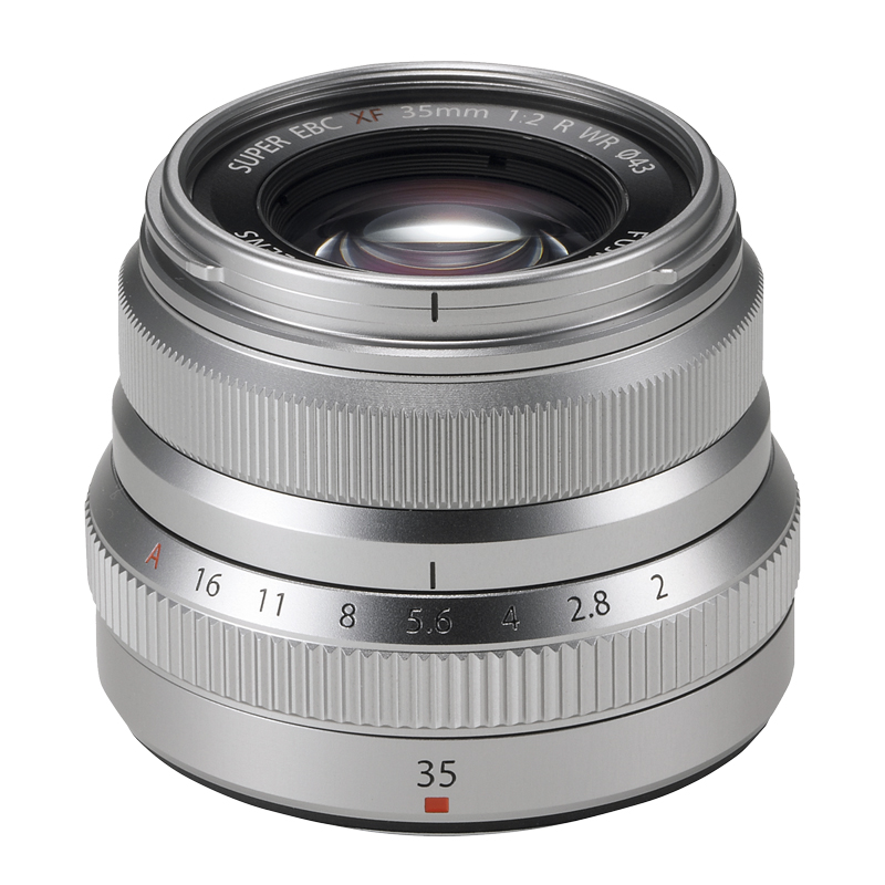 Fujilfilm XF 35mm F2.0 R WR Lens - Silver - 600015905