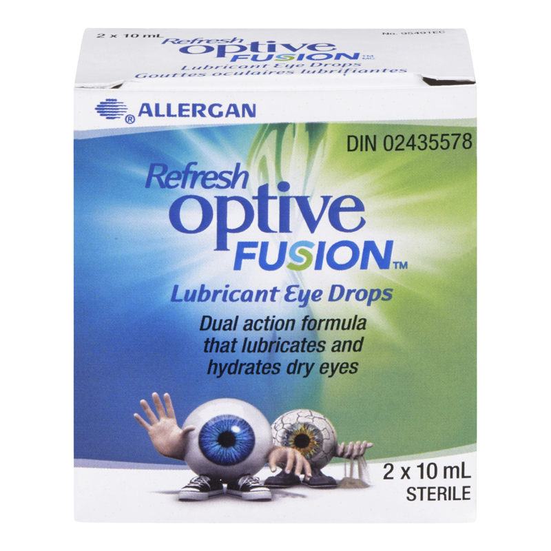 Refresh Optive Fusion Lubricant Eye Drops 2 x 10ml London Drugs