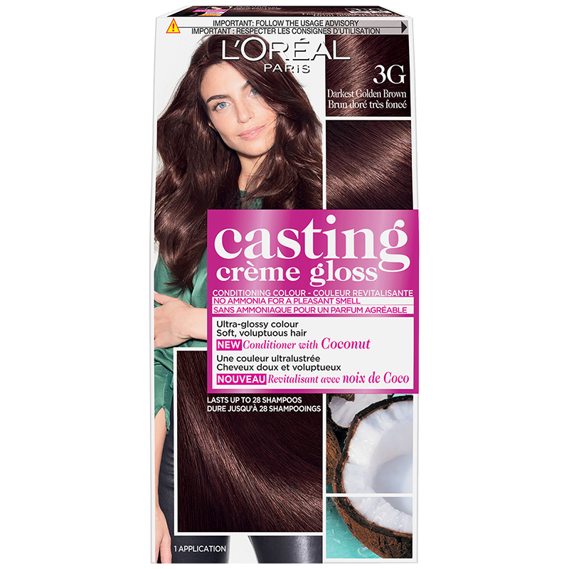 L Oreal Casting Creme Colour 3g Darkest Golden Brown