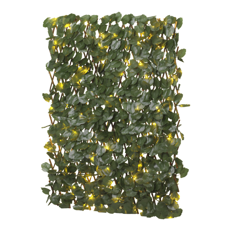 Danson Decor Maple Leaves Solar Decorative Pre-Lit Trellis - 100 Lights